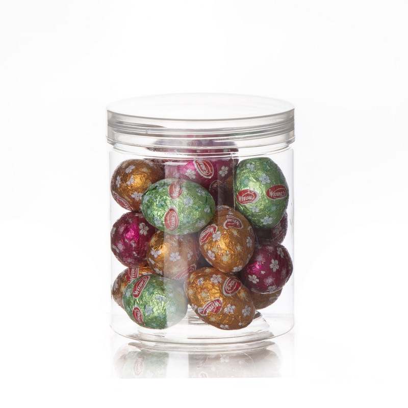 צנצנת פלסטי ק.8.5 ג.10 ס"מ (400 מיל)