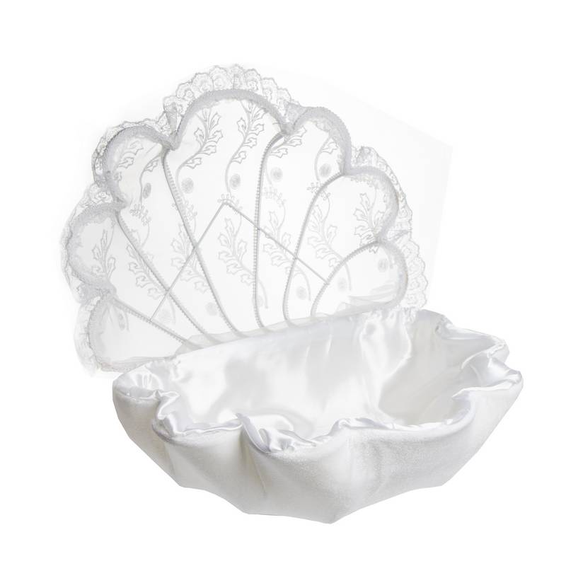 כלי בצורת צדפה צפוי בד 55/38/26 ס"מ