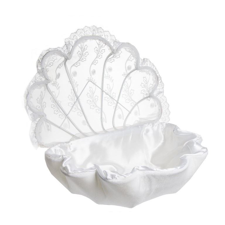 כלי בצורת צדפה צפוי בד של חברת דקל