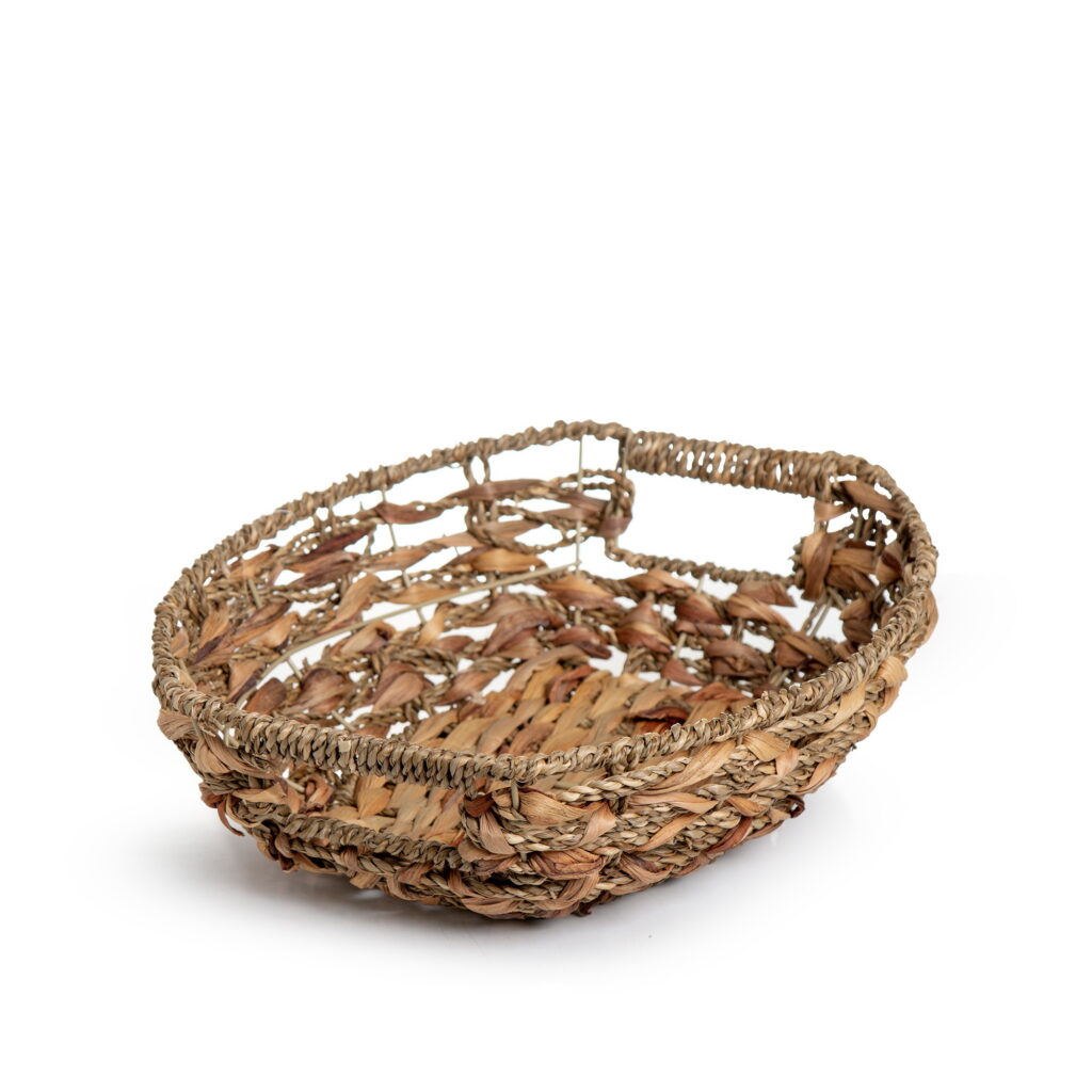 סלסלת קש קלוע 38*31*10 ס"מ של דקל בע"מ