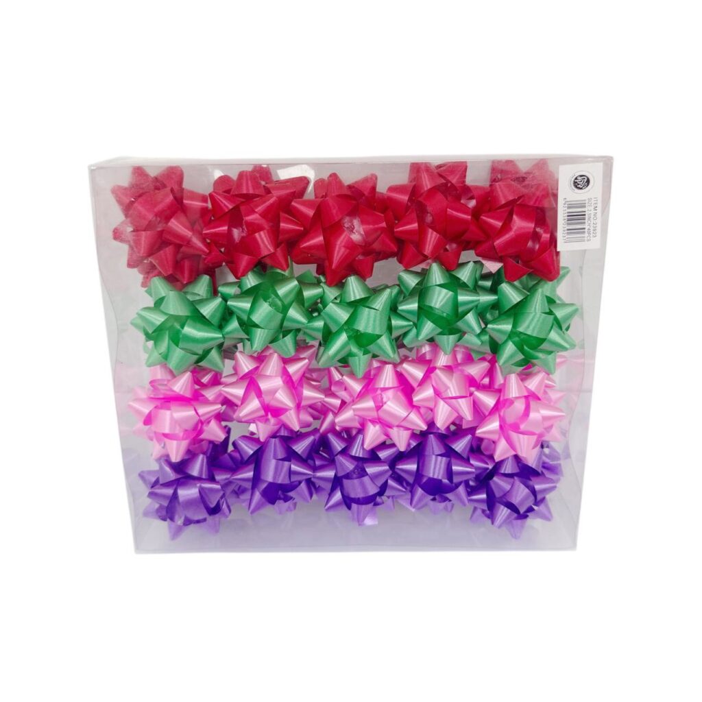 חבילת 40 מדבקות פרחים 6 ס"מ-מעורב 4 צבעים של דקל בע"מ