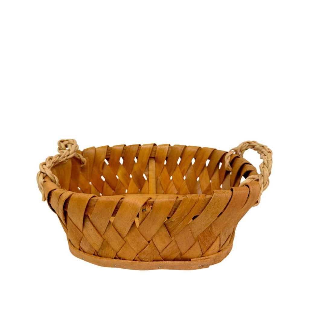 קערה עץ קלוע אובלי 35*26 ג.11 ס"מ של דקל בע"מ